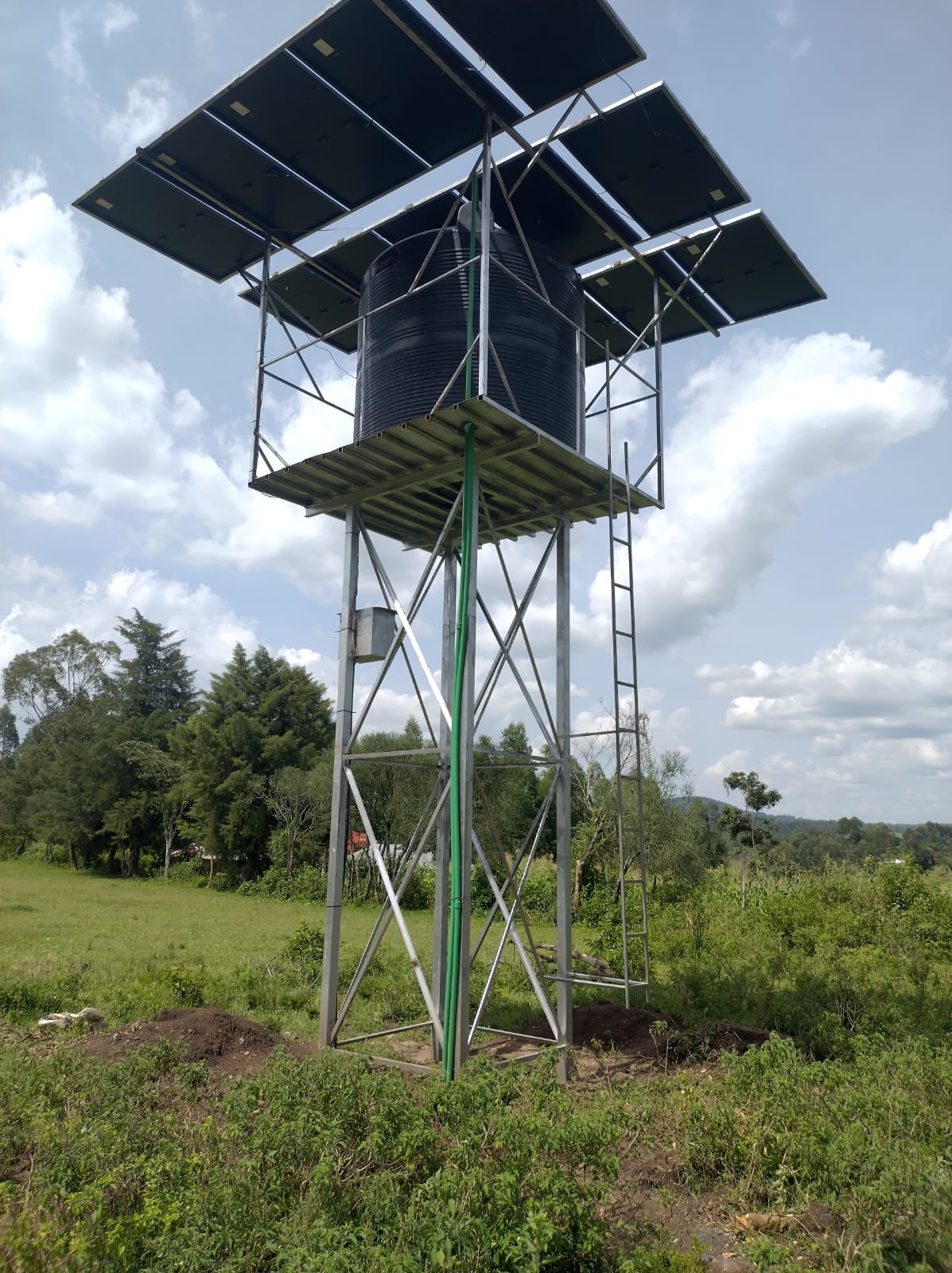 Flowing water background